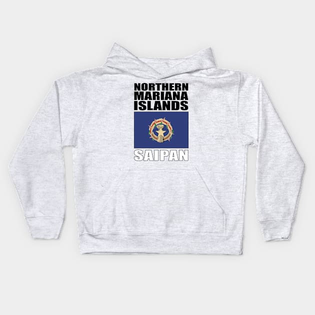 Flag of Northern Mariana Islands Kids Hoodie by KewaleeTee